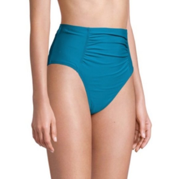TIME & TRU NWT PLUS 3X 24 26 Blue High Rise SWIM Bottoms NEW - Picture 3 of 6